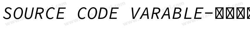 SOURCE CODE VARABLE字体转换
